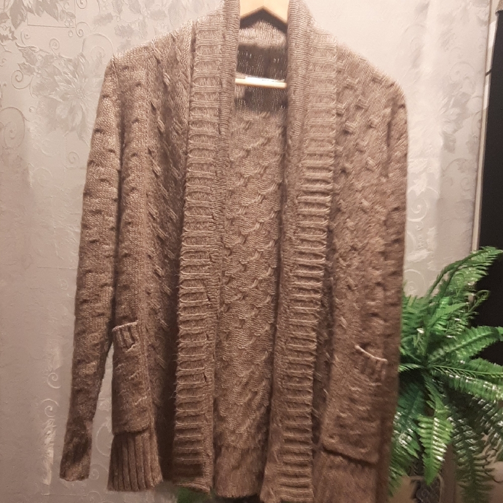 RICKI’s brown cable knit sweater size S